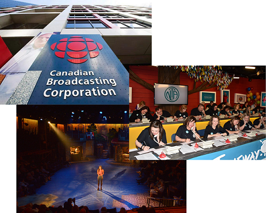 Our Customers - CBC, Janeway, Shakespeare Festival